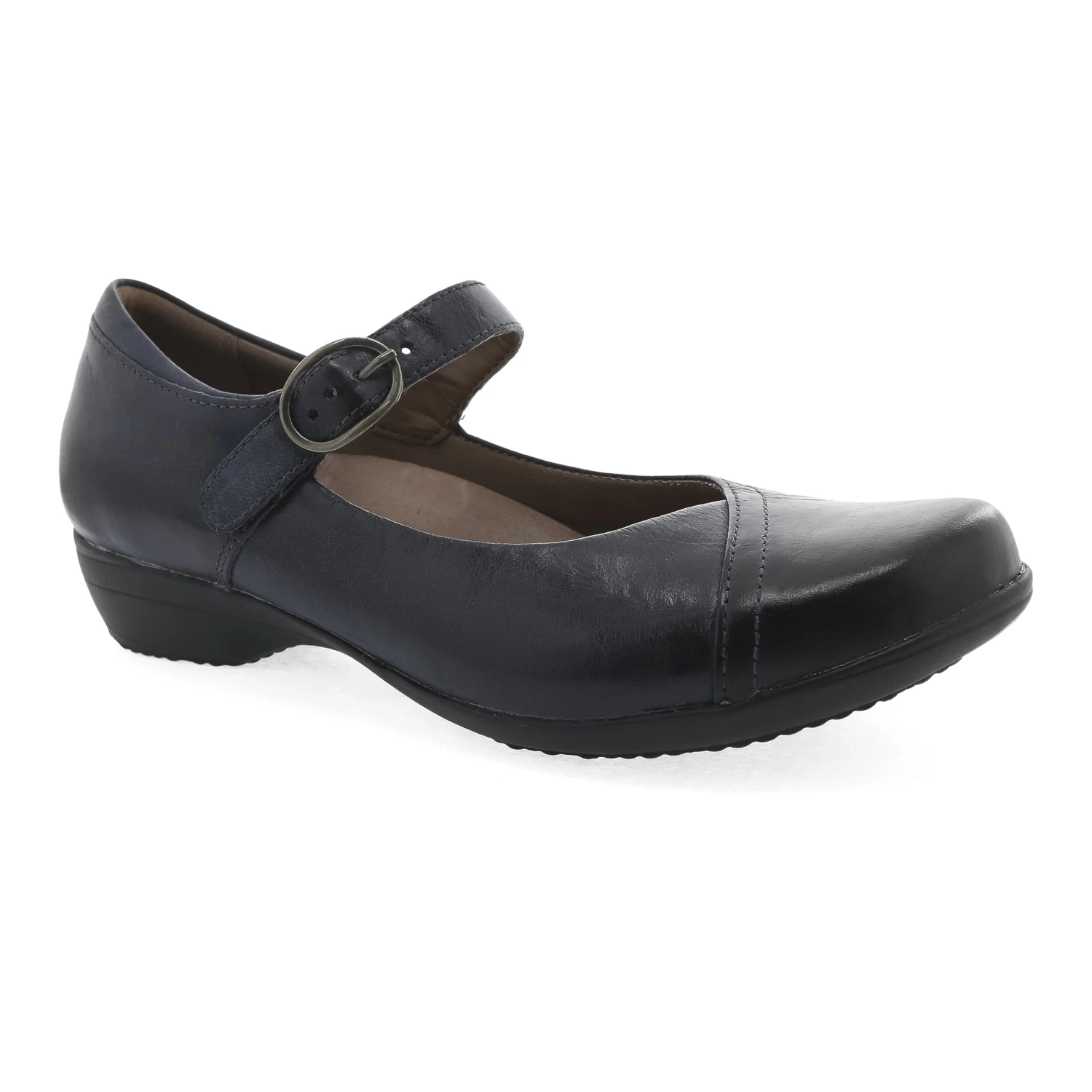 Dansko Fawna Navy Burnished Calf 1 Dansko Fawna Navy Burnished Calf