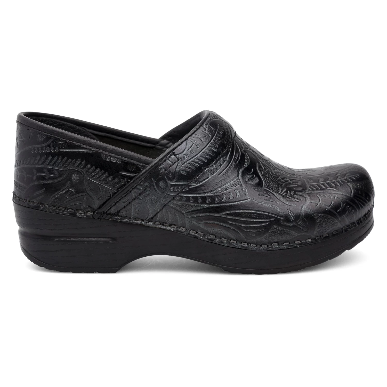 Dansko Wide Pro Black Tooled 2 Dansko Wide Pro Black Tooled - Image 2